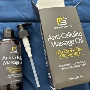 M3 NATURALS • Anti-Cellulite Massage Oil • 8 FL OZ / 240ML •